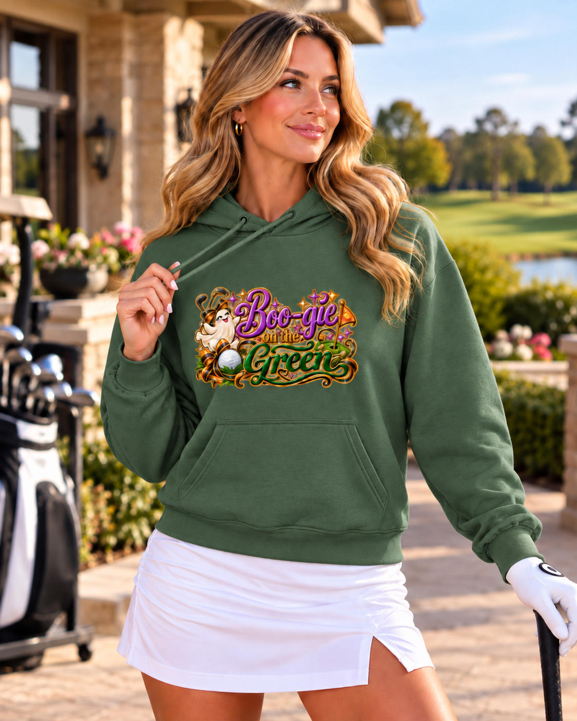 Boo-gie on the Green Halloween Golf Hoodie | Unisex Pullover