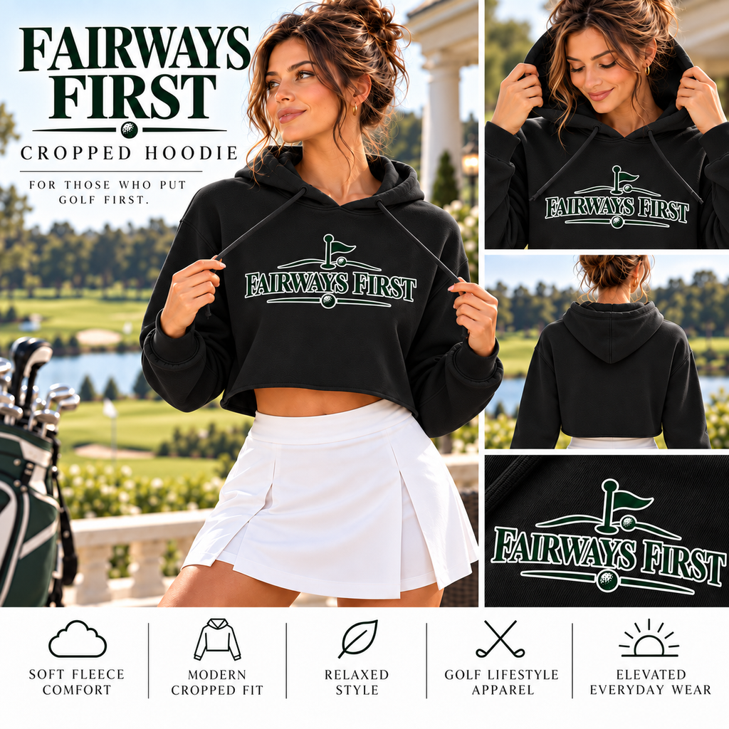 Fairways First Women’s Cropped Hoodie