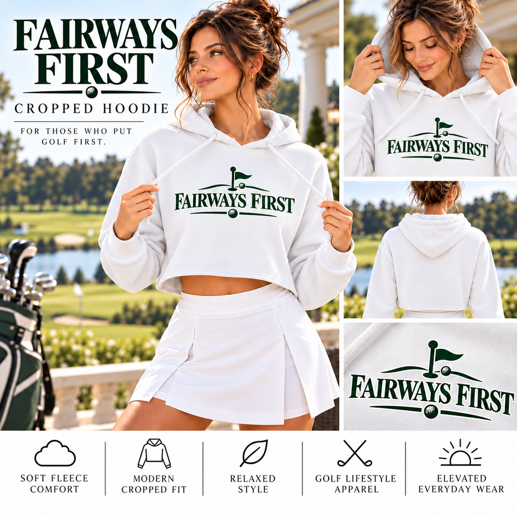 Fairways First Women’s Cropped Hoodie